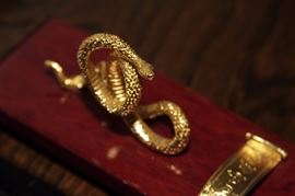 Gold Plated Metal Serpant