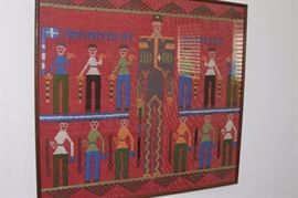 Greek Wool Wall Hanging from Santorini