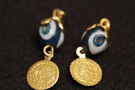 18K thai gold with hand enameled 