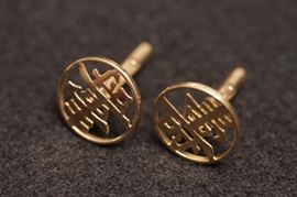 14K gold cuff links