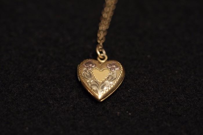 gold filled heart pendant