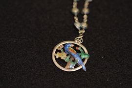 14K gold with enamel