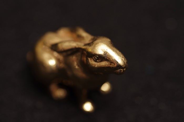 gold plated rabbit