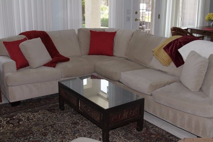Ivory Cloth Sectional