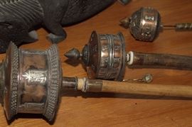 Incense burners-silver, brass, copper, wood