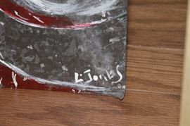 oil on metal by L. Jones