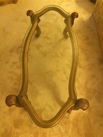 Nice Hollywood regency golf leafed table