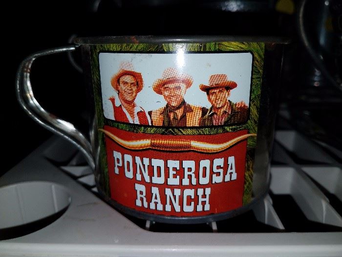 Vintage Ponderosa Ranch Tin Cup