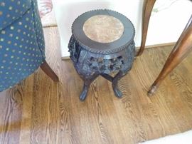 marble  top  plant  stand