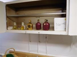 ceramic    cologne  bottles