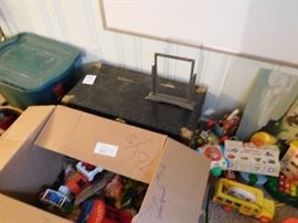 trunk  and  childrens  toys