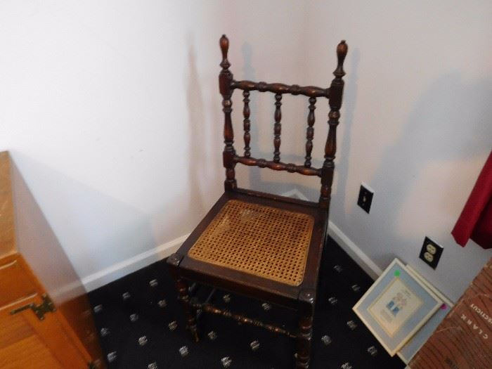antique cane chair