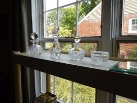 crystal  perfume  bottles