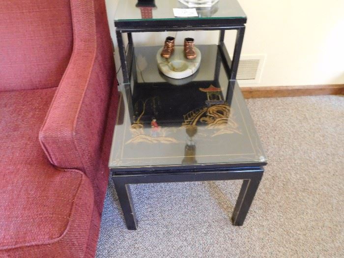 step  table  with  oriental  desing