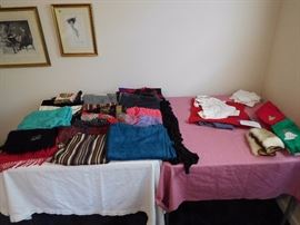 scarves  and  shawls     vintage  bathing  suit   handkerchiefs,towels