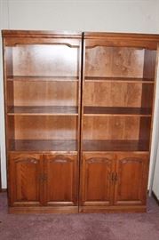 Pair of Wood Bookcases