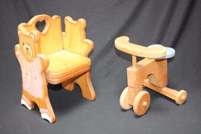 Doll Furniture Trike and Potty Chair