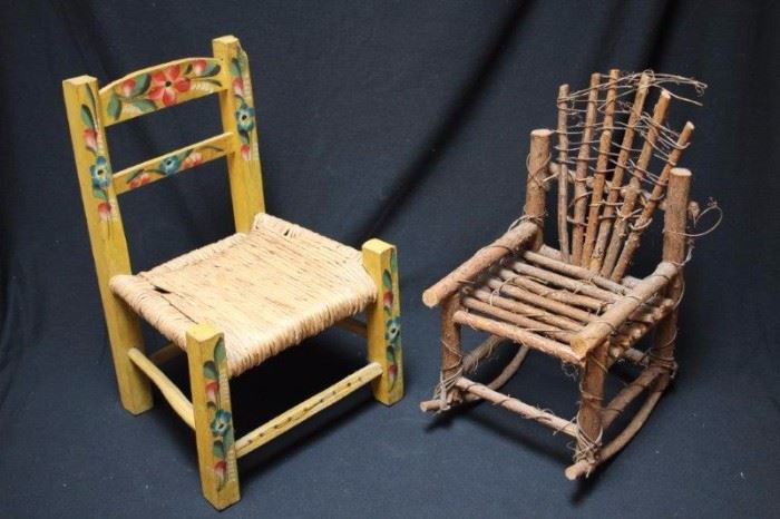 Doll Furniture Two Chairs