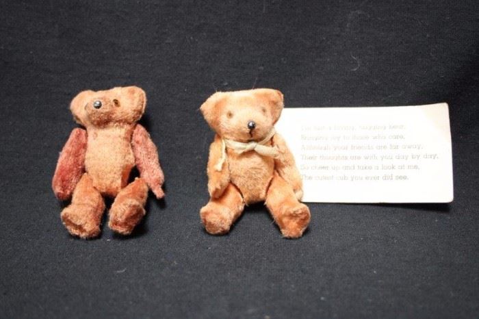 Two Miniature Teddy Bears