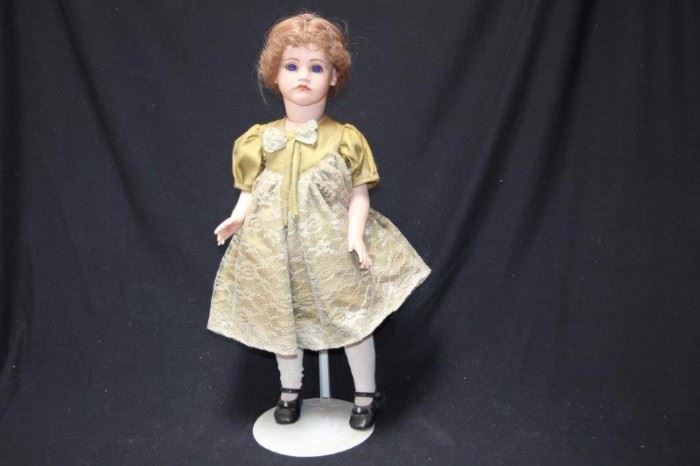 Hand-Crafted and painted 23" Bisque Doll