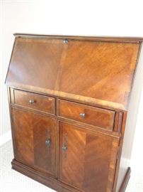 drop front desk, vintage