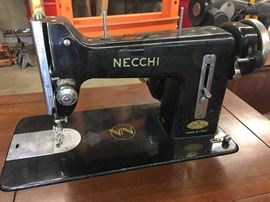 Necchi Knee Control Sewing Machine & Cabinet
