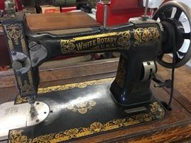 White Rotary Treadle Sewing Machine 