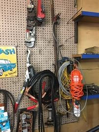 Wrenches, shop lights