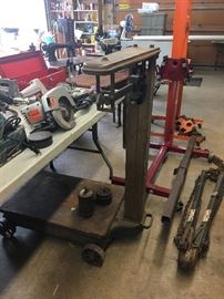 Antique Fairbanks Platform Scale & Weights, Engine Stand