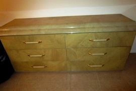 Dresser matches closet and bead headboard