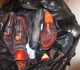 Men's leather shoes--need dusting
