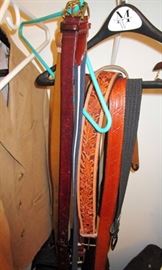 Fine leather belts with light use