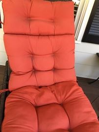 Assortment of patio cushions