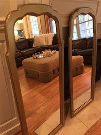 Beautiful pair of large mirrors