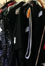 A nice assortment of ladies cocktail dresses plus casual shirts and a great jean selection.