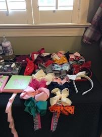 A great assortment of girls bows and accessories