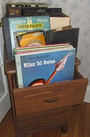 Some records - more in attic 78's & 45's