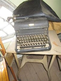 Typewriter and stand