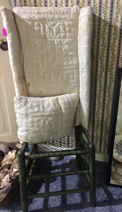 Antique straightback chair