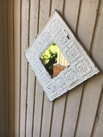 Indoor or outdoor distressed mirror 