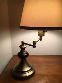 Brushed brass desk or table lamp