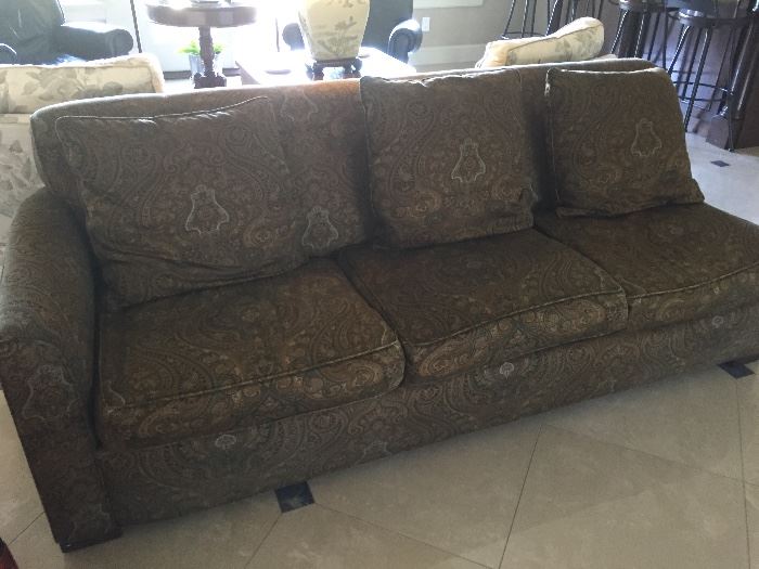 Sectional Sofa - this portion is 84"wide x 31"deep x 30" high.  Chaise section goes along one end making the total width 116" wide by 32"deep except where the chaise extends to make it 74" deep at that point and 30" high.  Asking $390 or best offer 
