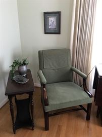 chair and table