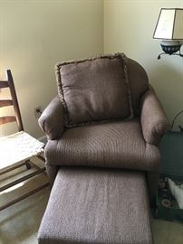 chair and ottoman