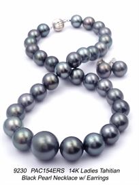 Tahitian Pearl Necklace Set