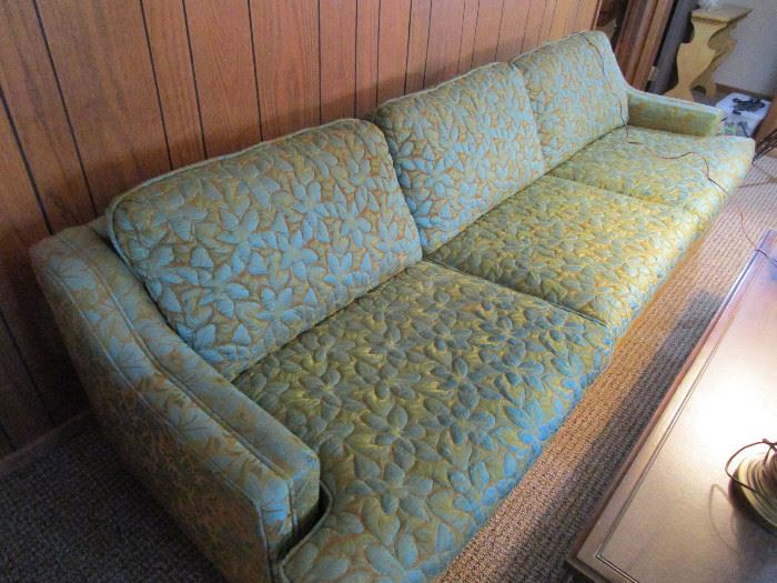 Gold and Turquoise Sofa