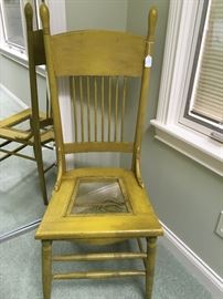 Antique painted chair.