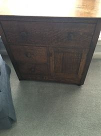 Antique oak dresser.