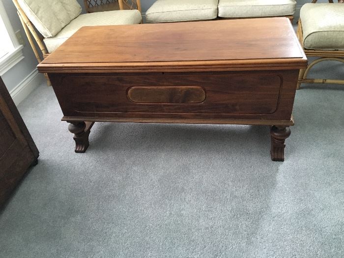Antique trunk, low table