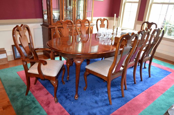 American Drew - Concord Cherry Dining Room Table with 6 Chairs